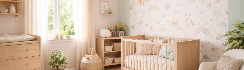 embellissez la chambre de votre bébé lors de votre rénovation avec du papier peint lilipinso aux motifs charmants ou des teintes douces et apaisantes de dulux valentine pour un cocon chaleureux et accueillant.