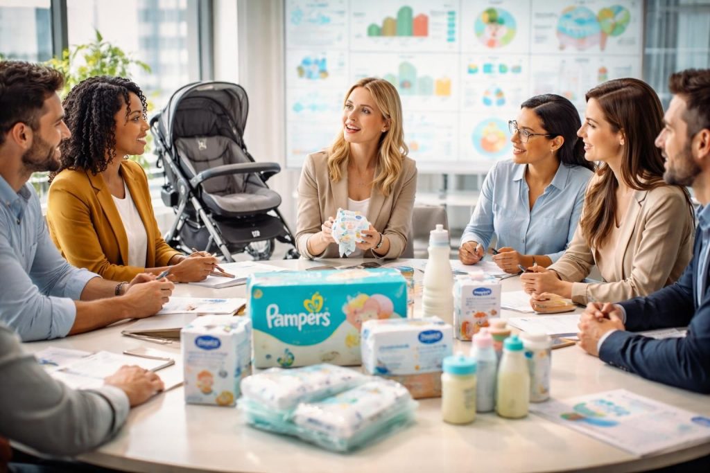 Marketing pour entreprises de produits bébé grâce aux stratégies Pampers et Chicco