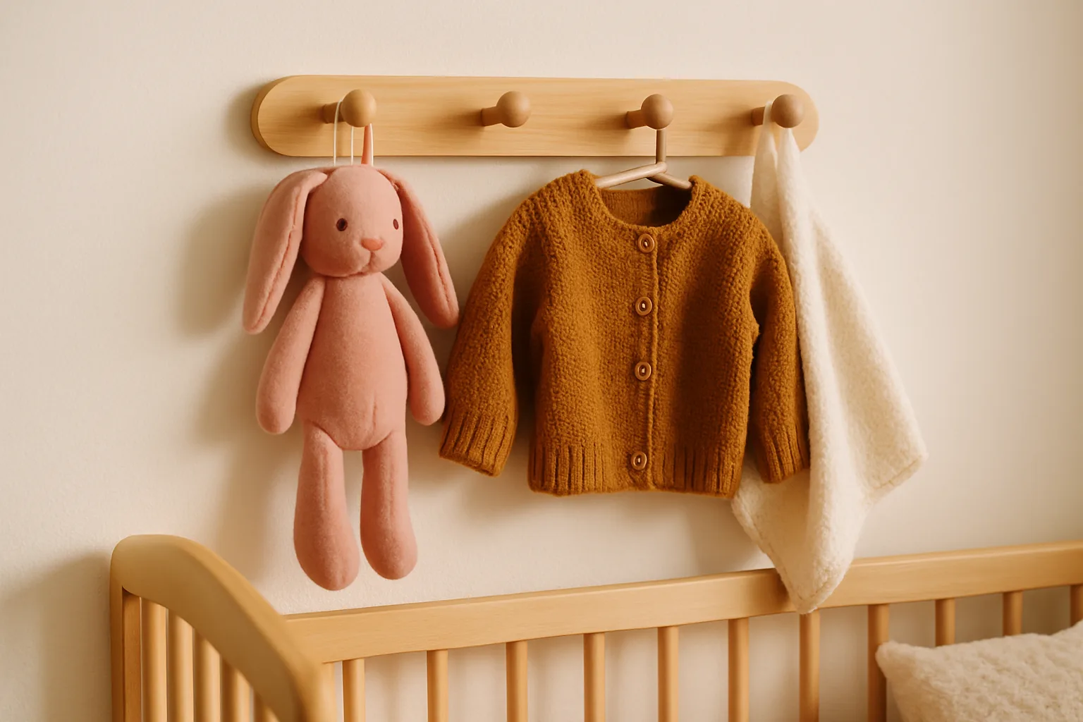 Chambre de bébé : pourquoi choisir un portemanteau mural doux et sécurisé pour les tout-petits