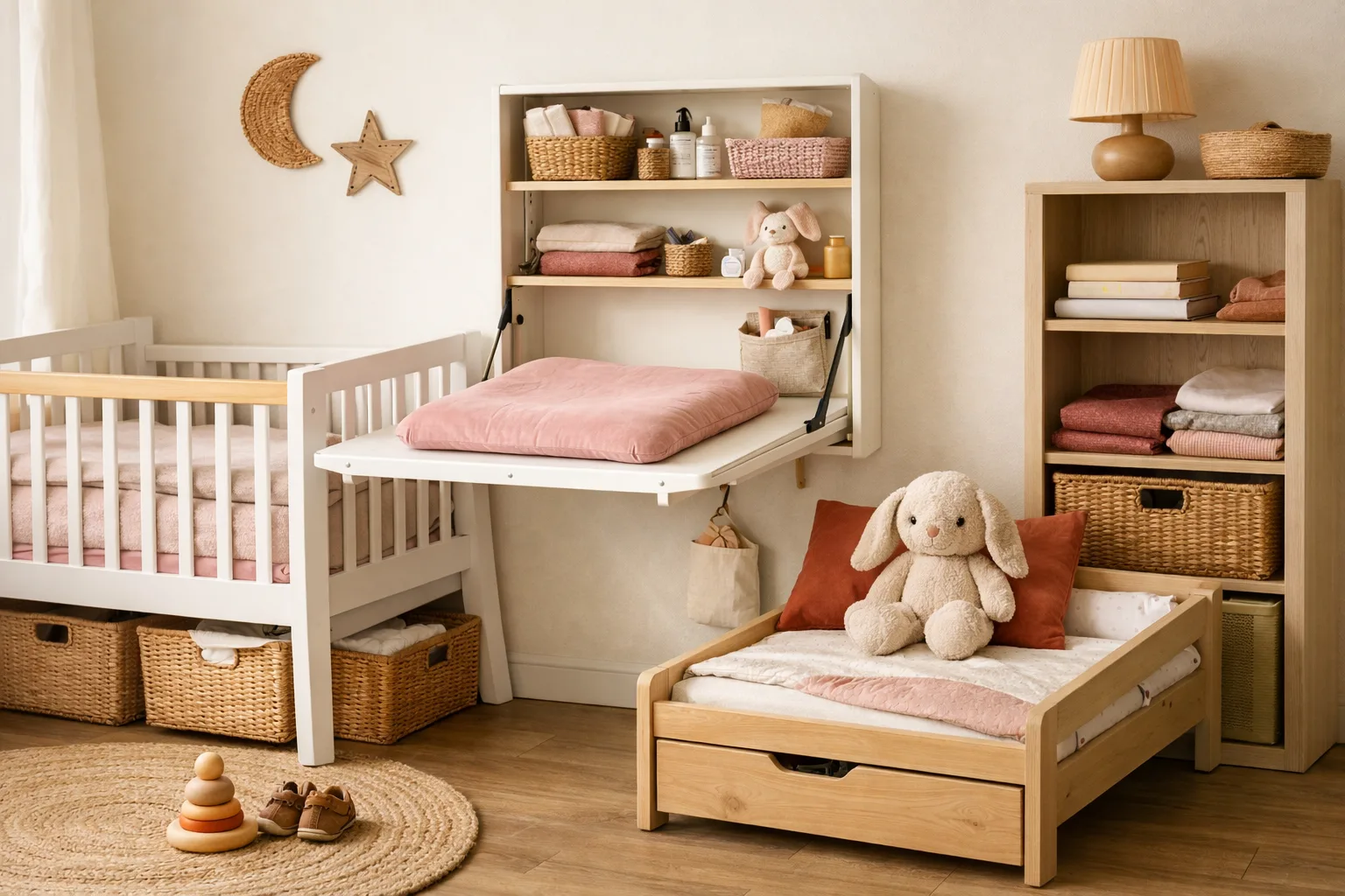 Aménager une petite chambre de bébé : astuces pour gagner de la place